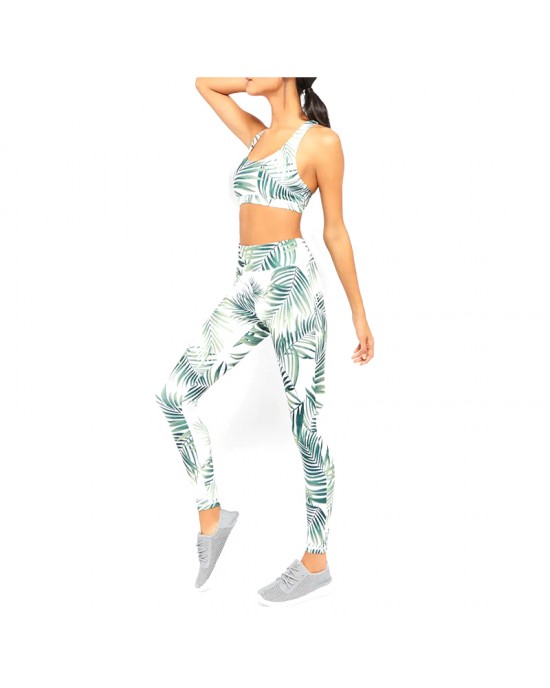 Women Color Print Yoga Set