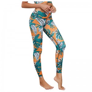 Women Color Print Yoga Set